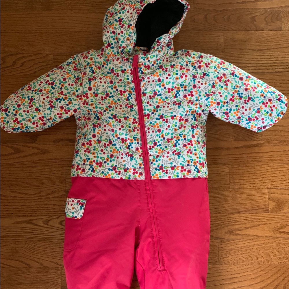 Rosy snow suit